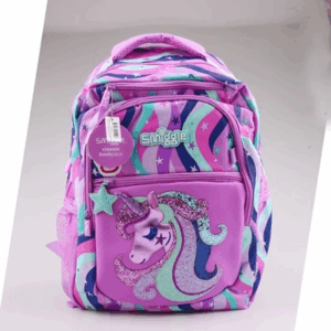 Smiggle Purple Unicorn Large Schoolbags