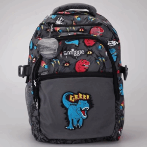 Smiggle Grey dinosaurs Large Schoolbags