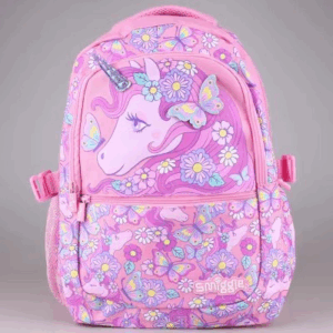 Smiggle Pink Flower Unicorn Large Schoolbags