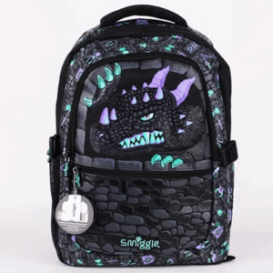 Smiggle Black Dragon style Large Schoolbags