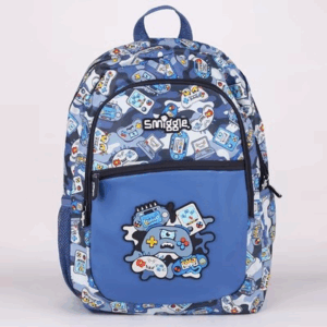 Smiggle Haze Blue Game Eyes Large Schoolbags