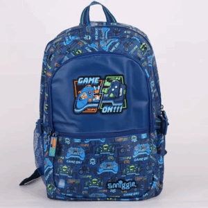 Smiggle Blue video game Large Schoolbags