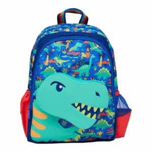 Smiggle Big-headed Green t-rex Medium Schoolbags