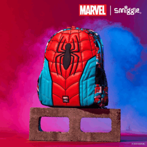 Smiggle Red Spider-man  Medium Schoolbags