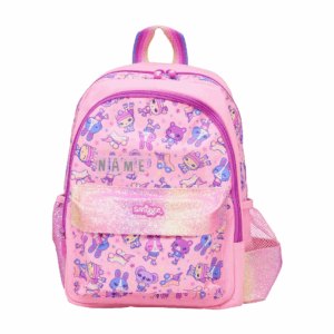 Smiggle Pink roller skates rabbit Medium Schoolbags
