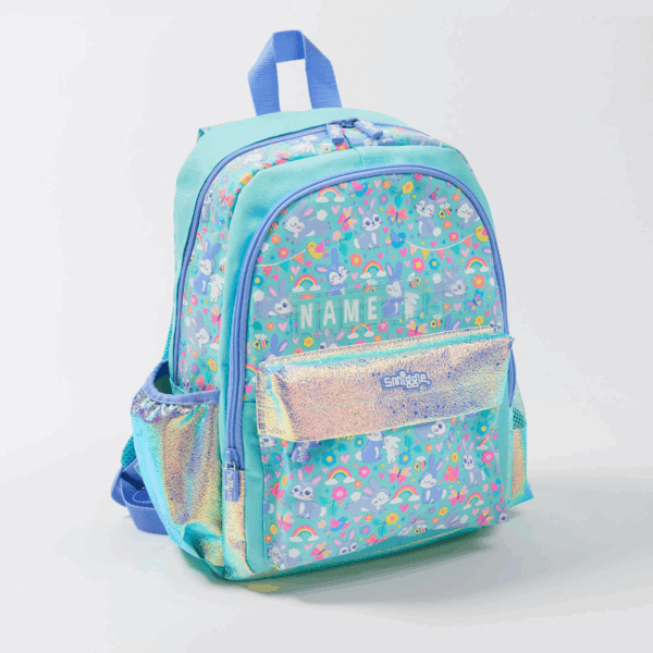 Smiggle Many green rabbits Medium Schoolbags