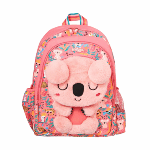 Smiggle Furry Koala in orange Medium Schoolbags