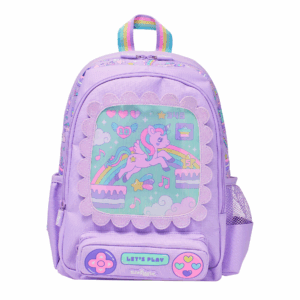 Smiggle Purple unicorn video game Medium Schoolbags