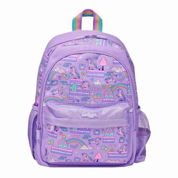 Smiggle Unicorn with letter card Medium Schoolbags
