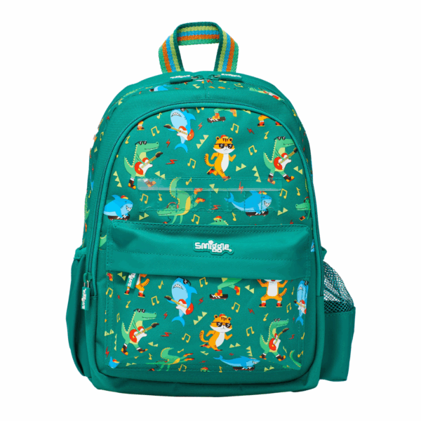 Smiggle world of the Green Tiger Medium Schoolbags