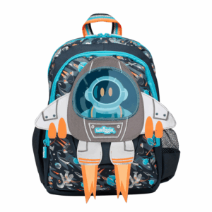 Smiggle Navy Blue Rocket Astronaut Medium Schoolbags