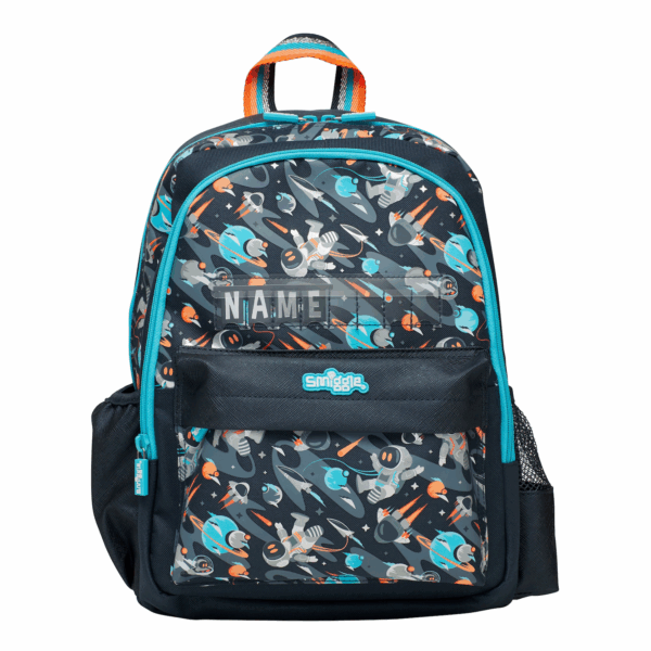 Smiggle Blue spaceship astronaut Medium Schoolbags
