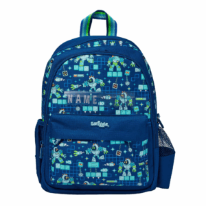 Smiggle Deep Blue Mechanical Man Medium Schoolbags