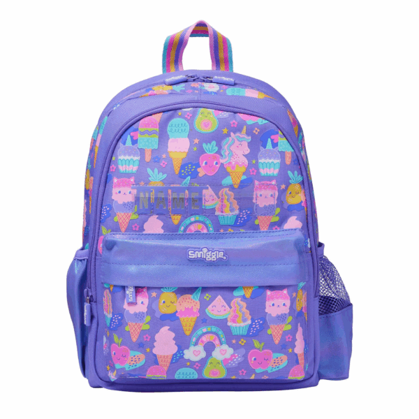 Smiggle Purple ice cream cone Medium Schoolbags