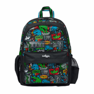 Smiggle New Black Dinosaur World Medium Schoolbags