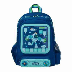 Smiggle Deep Blue Mechanical Man Medium Schoolbags