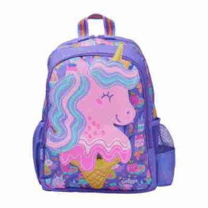 Smiggle Purple Cone Unicorn Medium Schoolbags