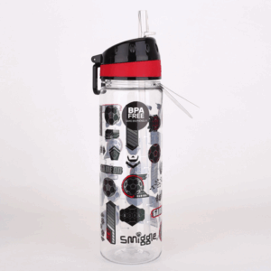 Smiggle Play football in black Plastic Bottle 650Ml