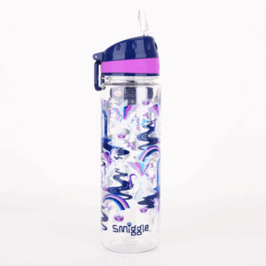 Smiggle Blue Horse Unicorn Plastic Bottle 650Ml