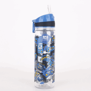 Smiggle Haze Blue Game Plastic Bottle 650Ml
