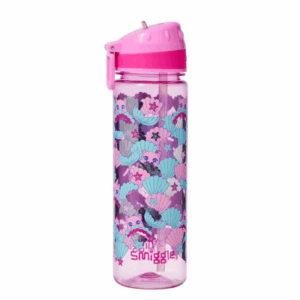 Smiggle Pink Shell Cat Plastic Bottle 650Ml