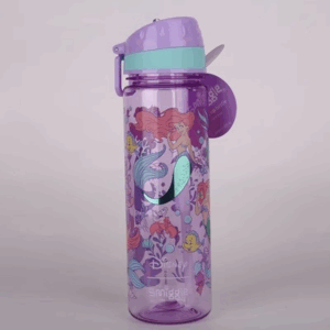 Smiggle Purple Little Mermaid Plastic Bottle 650Ml