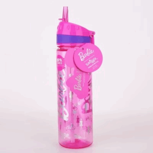 Smiggle Pink Barbie Plastic Bottle 650Ml