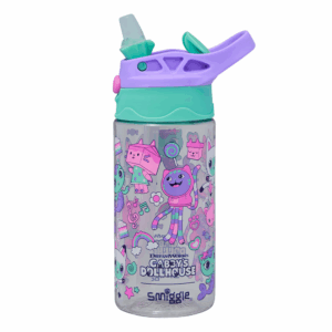 Smiggle Purple Dowra Plastic Drink Bottle 430Ml