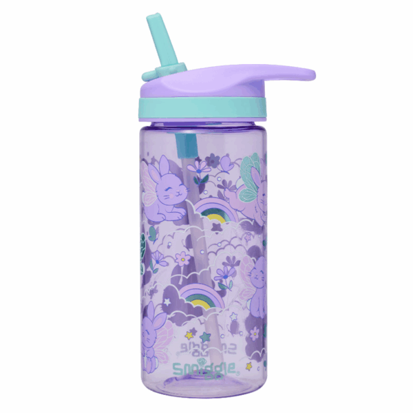 Light Purple Angel Rabbit Spritz Plastic Drink Bottle 440Ml