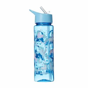 Smiggle Unicorns in blue Plastic Drink Bottle 650Ml