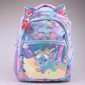 Smiggle Silver Space Cat Classic Backpack