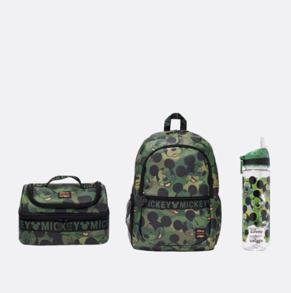 Smiggle Army Green Mickey 3 Piece Essential Bundle