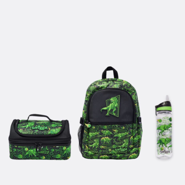 Smiggle green dinosaurs 3 Piece Essential Bundle
