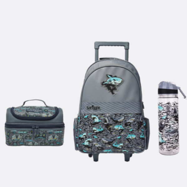 Gray fanged shark trolley 3 Piece Essential Bundle