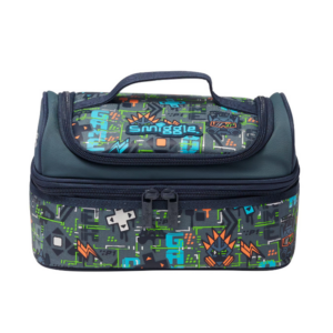 Smiggle Grey Trailblazer  Double Decker Lunchbox