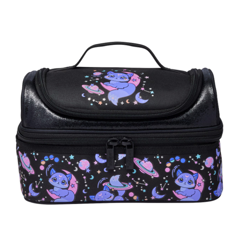 Smiggle Black Fox Double Decker Lunchbox