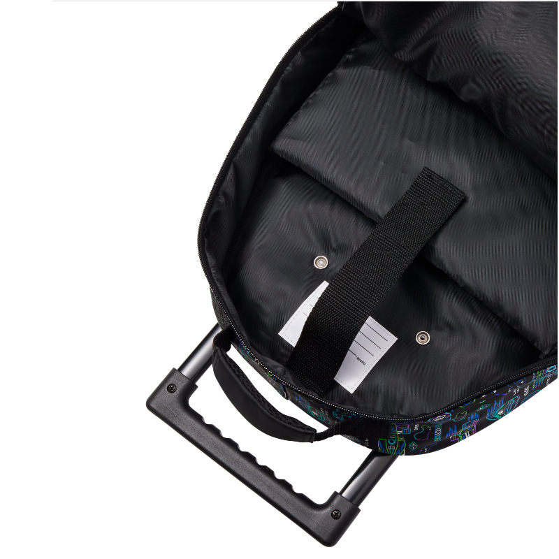 Smiggle Deep Blue F1 Trolley Backpack With Light Up Wheels - Image 3