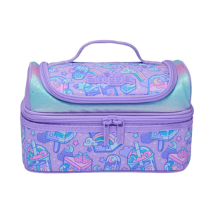 Smiggle Purple Milk Tea Double Decker Lunchbox
