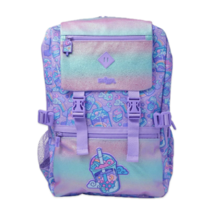 Smiggle Purple Milk Tea  Attach Foldover Backpack