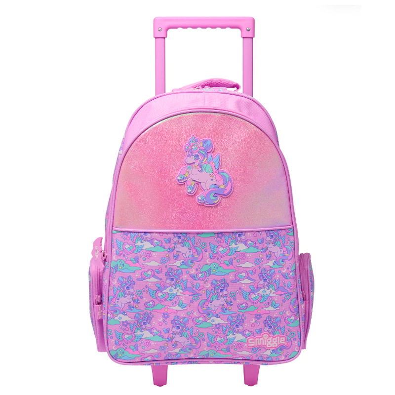 Smiggle Polly Pony Trolley Backpack With Light Up Wheels
