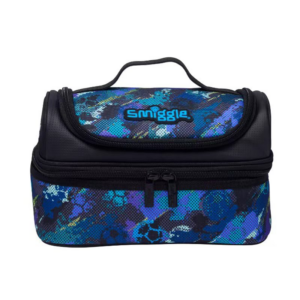 Smiggle Fast Blue football Double Decker Lunchbox