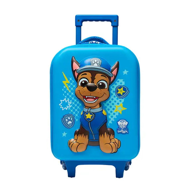 Smiggle Blue Paw Patrol Junior Hardtop Trolley Bag